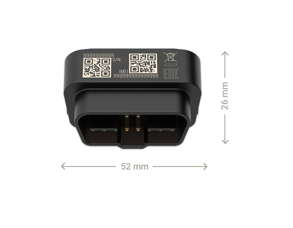 Dimesioni localizzatore GPS FMB020